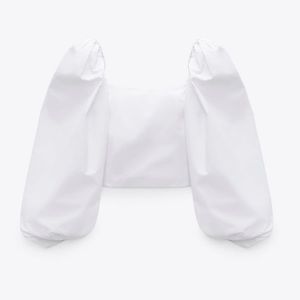 Zara Full Sleeve White Top - Brand New with Tags